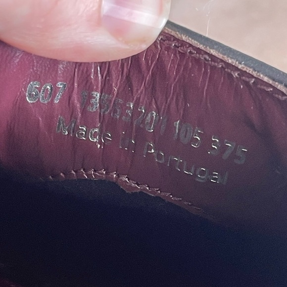 Marc O’polo genuine dark cherry leather flat slip on loafer - Picture 7 of 11